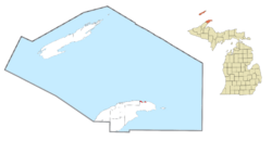 Location within Keweenaw County