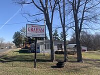 Town of Graham sign