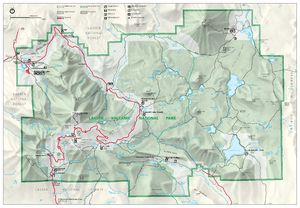 Lassen Volcanic National Park map 2006.07