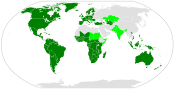 Latin alphabet world distribution