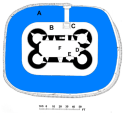 Nunney Castle plan