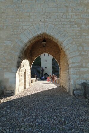 On the bridge in Cahors