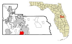 Location in Orange County and the state of Florida