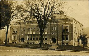 PostcardWinstedCTGilbertSchool1921