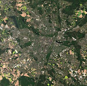 Poznań by Sentinel-2, 2022-05-10