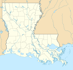 Location of Cypress Lake in Louisiana, USA.