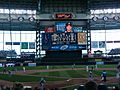 View behind home plate at Miller Park