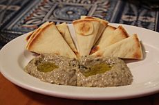 Baba ganoush and pita.jpg