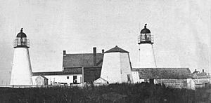 Chatham Lighthouse two towers MA