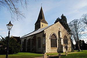 Church of St Lawrence from the north-west