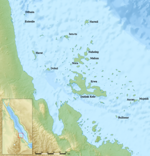 Dahlak reliefmap