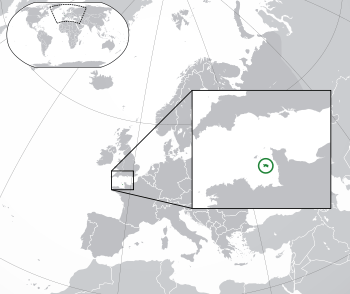 Location of  Jersey  (dark green)