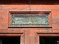 Plaque on the Southern Entrance Building to Greenwich Foot Tunnel