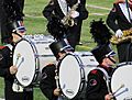 Three bass drums