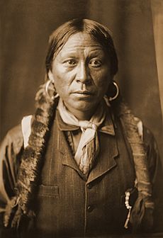 A Jicarilla Man, 1904, Edward S. Curtis (sepia restored)