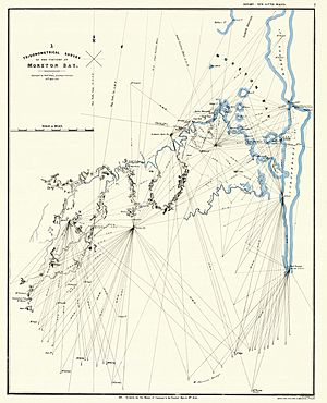 A map showing the Trigonometrical Survey of the Country at Moreton Bay surveyed by Robert Dixon Assistant Surveyor 29th April 1840