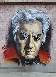 Aram Khachaturian mural in Yerevan