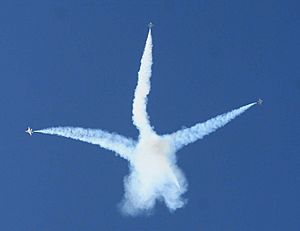 Bomb burst at USAF Memorial dedication