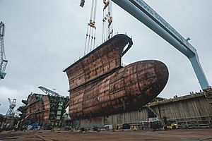 CVN-79 JFK construction bow