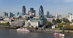 City of London skyline from London City Hall - Oct 2008