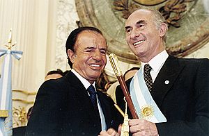 De la Rúa con Menem