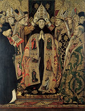 Jaume Huguet - Consecration of Saint Augustine - Google Art Project.jpg