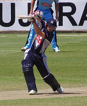 Matthew Wade batting