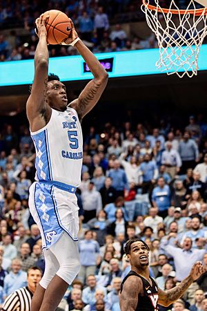 Nassir Little dunks the ball