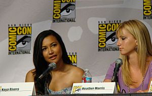 Naya Rivera & Heather Morris (4852305403) (cropped)