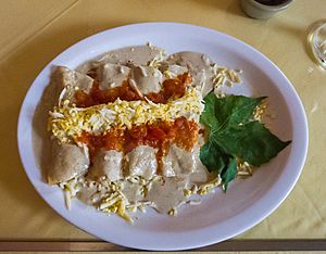 Papadzules at La Chaya Maya