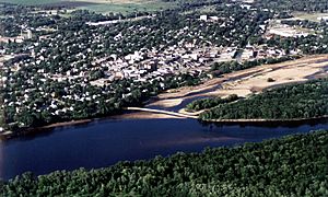 Portage Wisconsin aerial view