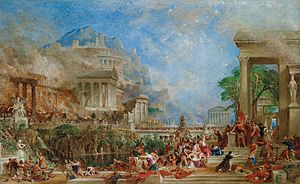 The Sack of Corinth by Thomas Allom