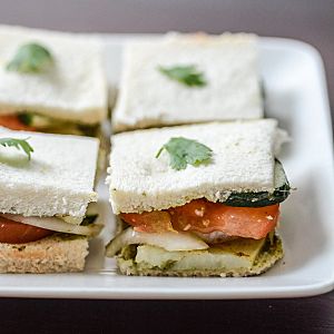 Vegetable Sandwich Mumbai-Style