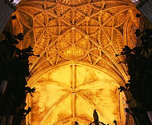 Ceiling over the choir - Cathedral of Seville