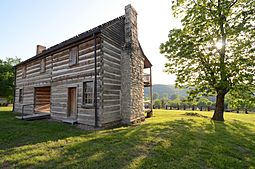 Jacob Wolf House, one of the oldest buildings in Arkansas (1829)