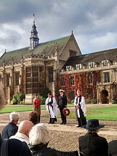 Cmglee Cambridge Trinity College Remembrance Service 2018