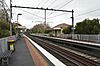 Northbound view from Collingwood platform 2 facing towards platform 1