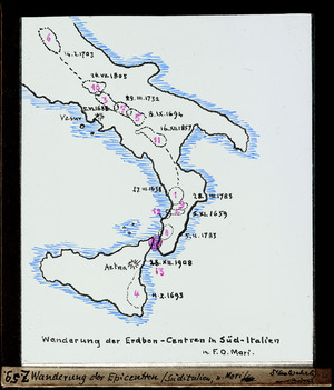 ETH-BIB-Wanderung der Erdbeben-Centren in Süd-Italien, in. F.O. Mori-Dia 247-Z-00059