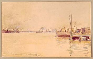 E Woodward New Orleans Skyline 1893