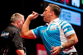 Gerwyn Price 6-3 Simon Stevenson - Gerwyn Price - 2019250160854 2019-09-07 PDC European Darts Matchplay - 0727 - B70I7097