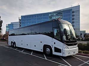 Google bus at Sunnyvale campus