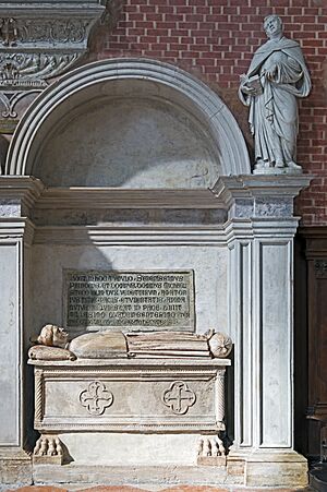Interior of Santi Giovanni e Paolo (Venice) - Monument to the doge Michele Steno