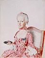 Jean-Étienne Liotard, L'Archiduchesse Marie-Antoinette d'Autriche, future Reine de France, à l'âge de 7 ans (1762) - 01