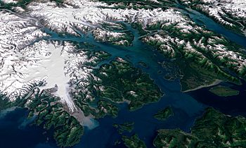 Landsat GlacierBay 01aug99