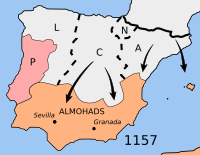 Mapa reconquista almohades-en