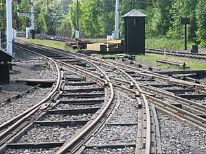 Mixed gauge track Didcot