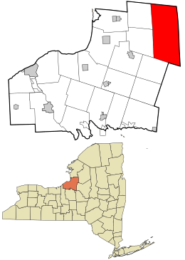 Location in Oswego County and the state of New York.