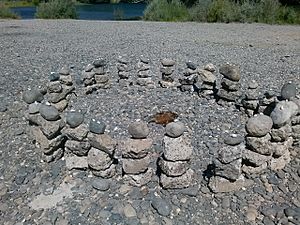 Rock art american river