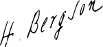 Signature of Henri Bergson.svg