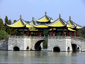 Five-Pavilion Bridge and the Slender West Lake